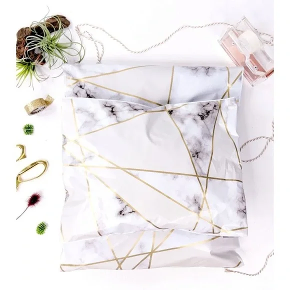 🆑 Marble Poly Mailers 14x17 Pack of 25 - Picture 5 of 5